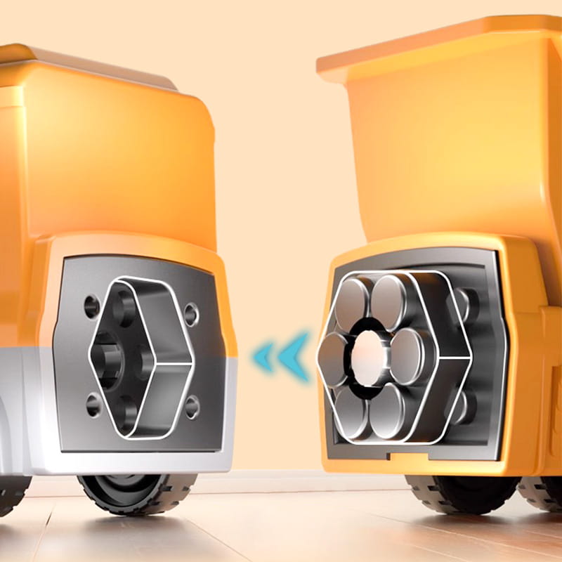 Vente chaude 50% de rduction Transformation magntique ingnierie automobile assemblage jouets