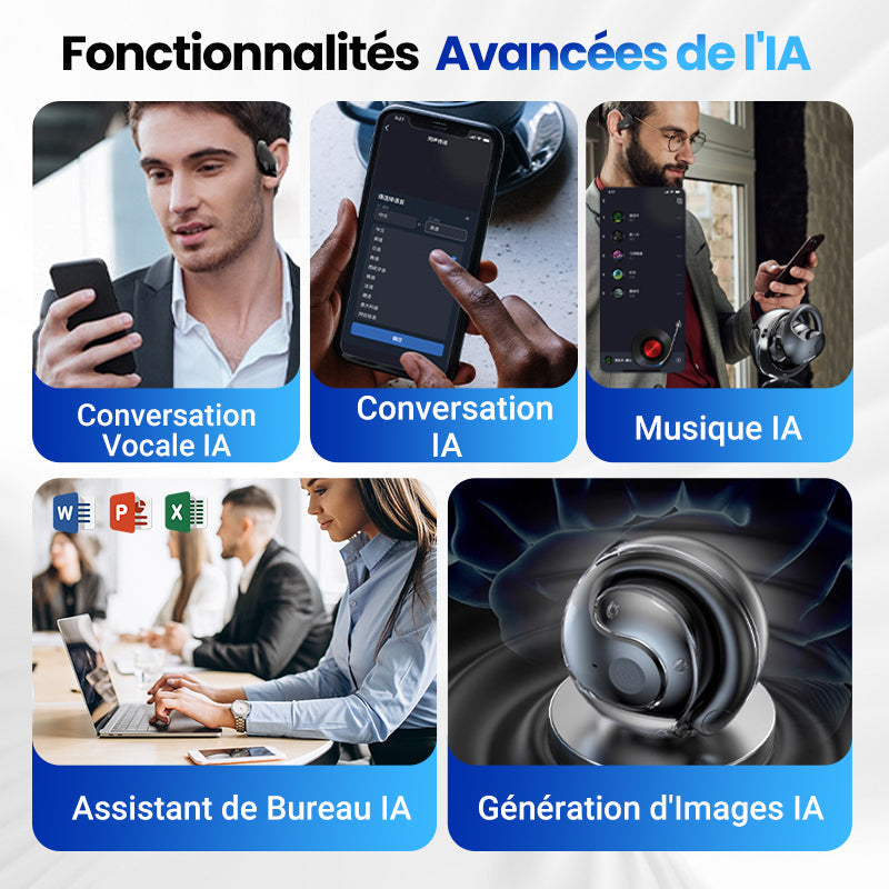 2025 couteurs de Traduction Intelligente sans Fil Bluetooth