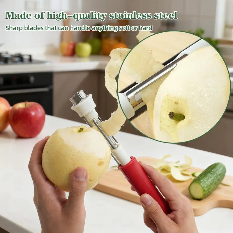 Outil 2-en-1 Cuisine Acier Inoxydable & Poigne Ergonomique