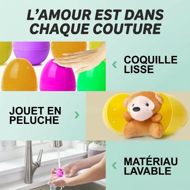 De Paques 50 % de rduction?ufs de Paques prremplis avec des peluches