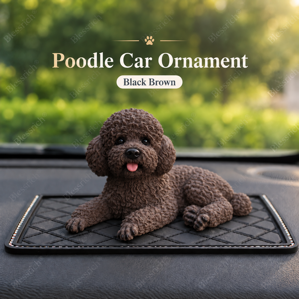 Dcoration de voiture Caniche La touche la plus mignonne pour votre tableau de bord