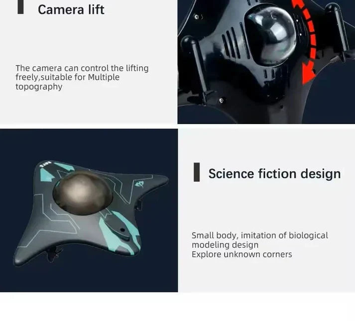 Drone de surface pilot par application pour explorer les plans d'eau