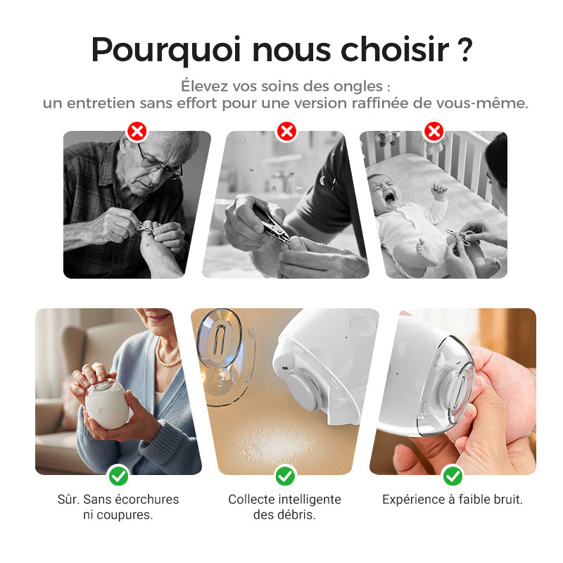 Lime ongles automatique universelle pour adultes et enfants