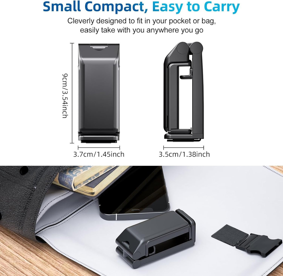 Support de tlphone pliable et pivotant 360 pour bureau