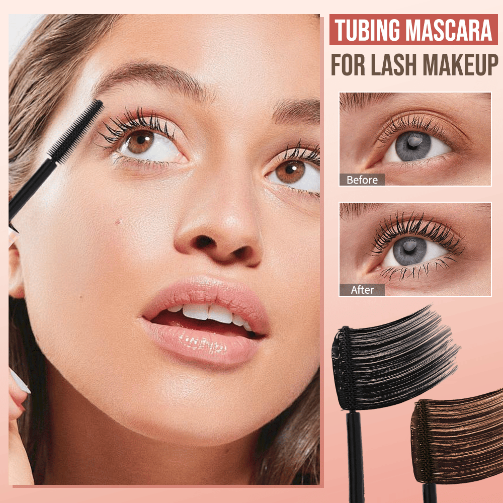 Mascara Toucher Tubing duo noir et marron pour le maquillage des cils