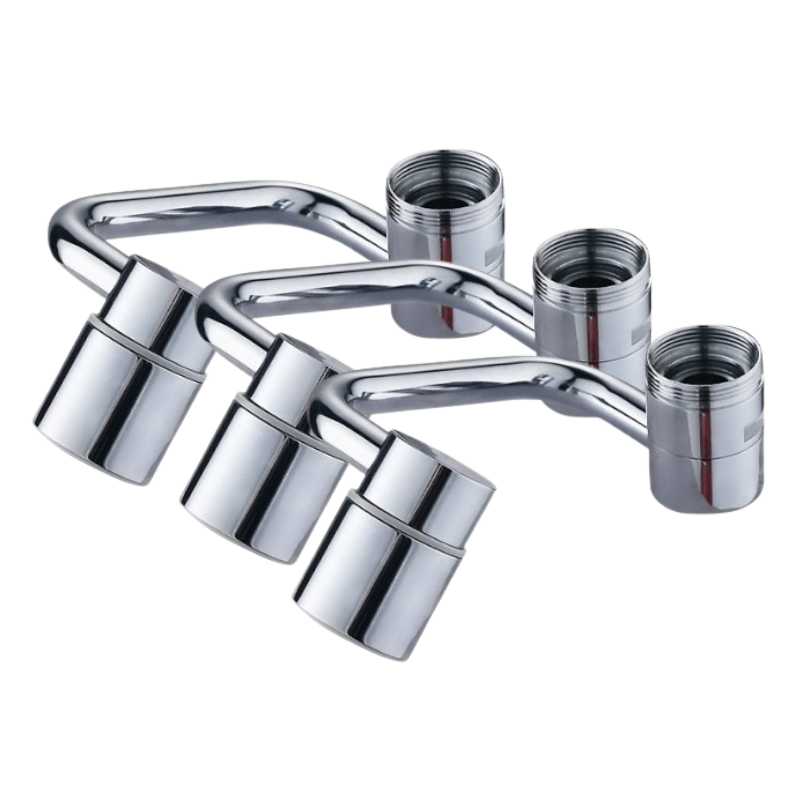 Adaptateur de robinet tanche aux claboussures 1440 et pivotant dans toutes les directions