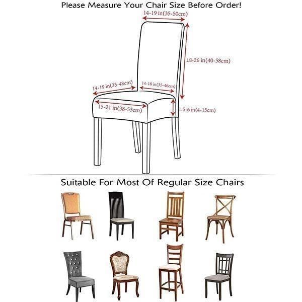 Rduction Housse de chaise extensible Ajustement parfait, anti-tache, protge et rnove vos chaises facilement