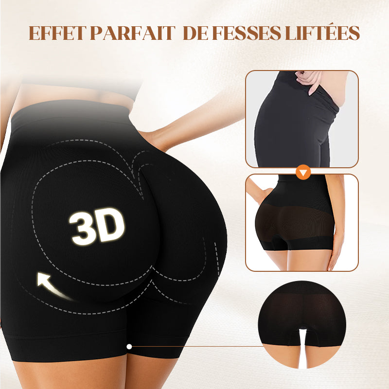 Sous-vtements fminins taille haute en soie glace avec contr?le de l'abdomen Hip-lifting