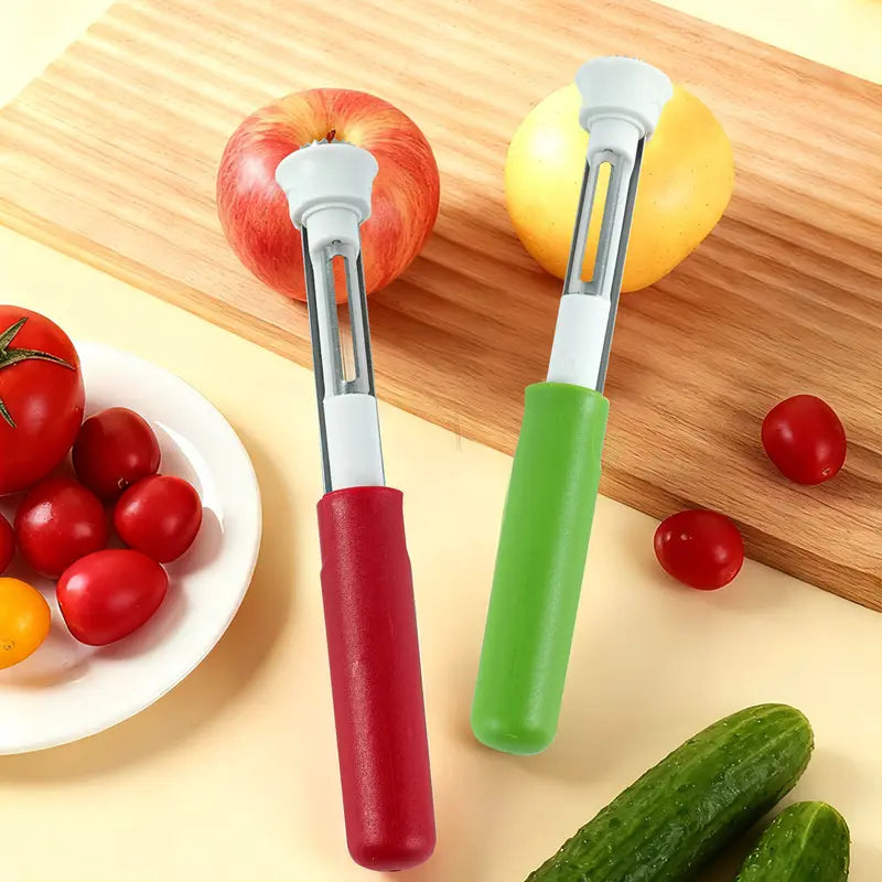 Outil 2-en-1 Cuisine Acier Inoxydable & Poigne Ergonomique