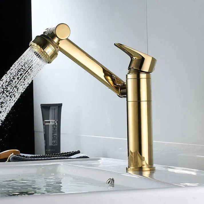 Robinet chaud et froid universel monotrou [robinet rotatif multi-positions 360 degrs]