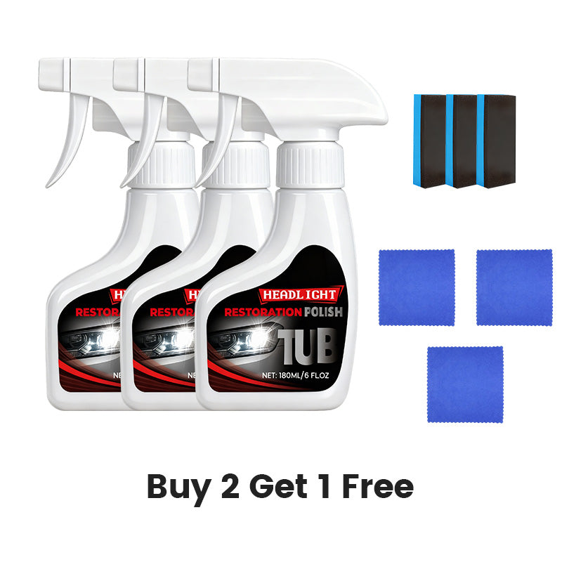 Professioneller Scheinwerfer-Aufbereiter 180 ml mit Schwamm