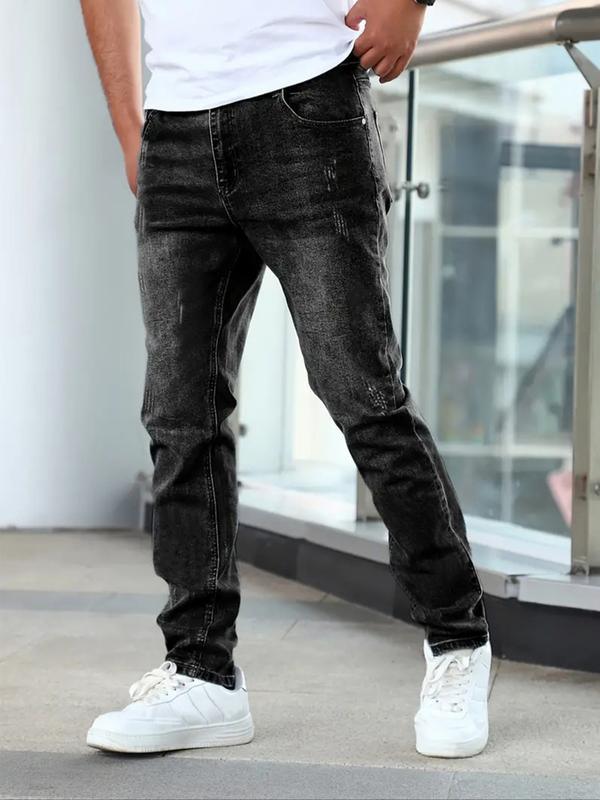 Jean droit pour homme coupe classique, confortable et intemporel