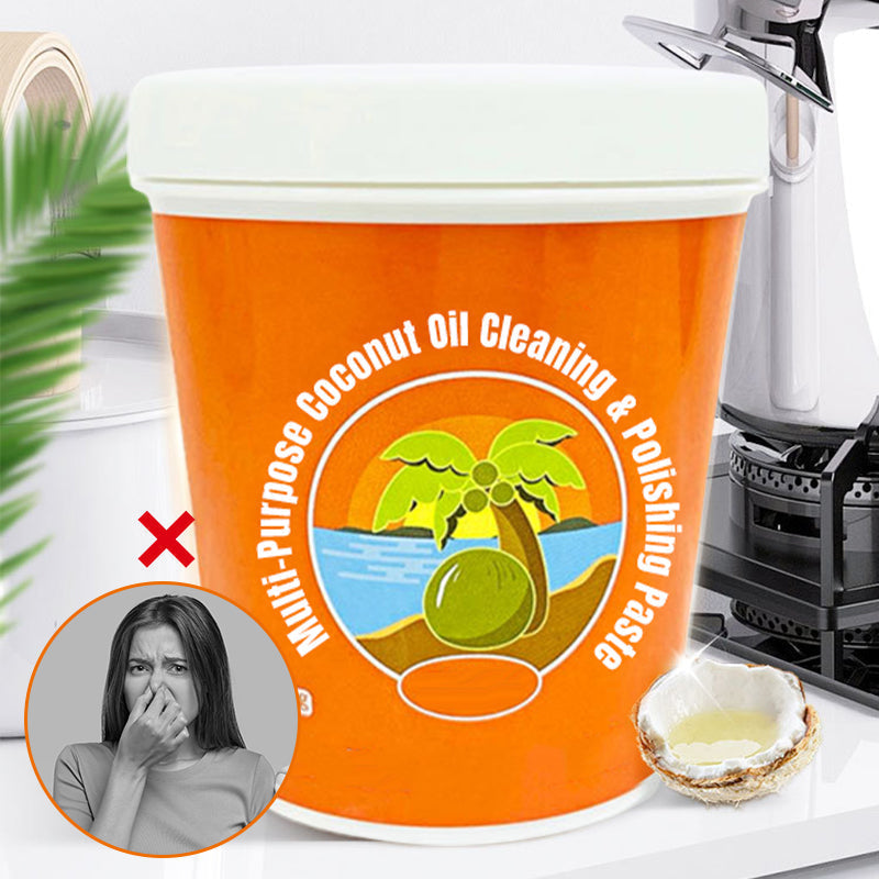 Pate de nettoyage & de polissage multi-usages l'huile de coco