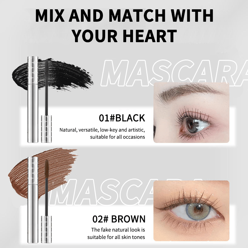 Mascara Toucher Tubing duo noir et marron pour le maquillage des cils