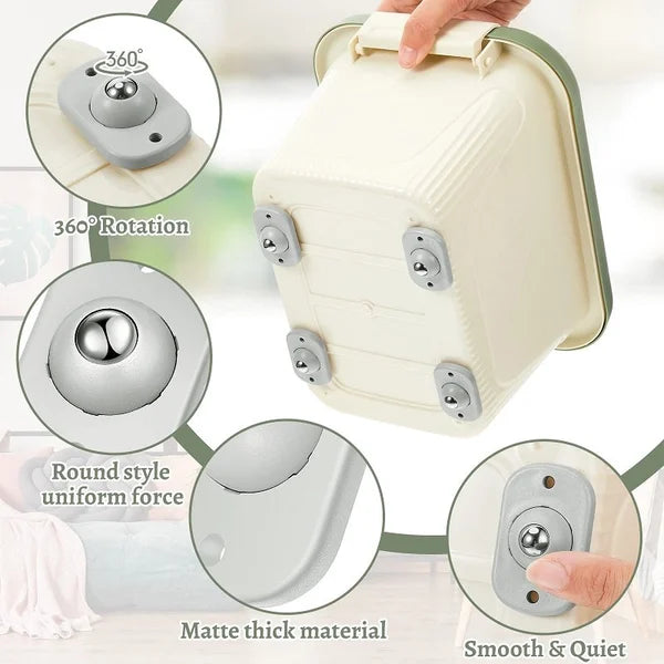 Rendre les meubles intressants Roues adhsives universelles en acier inoxydable