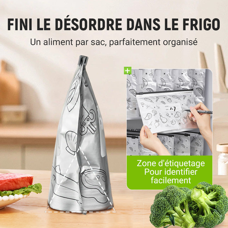 Sacs de Conservation High-Tech en Aluminium Gardez vos aliments frais plus longtemps