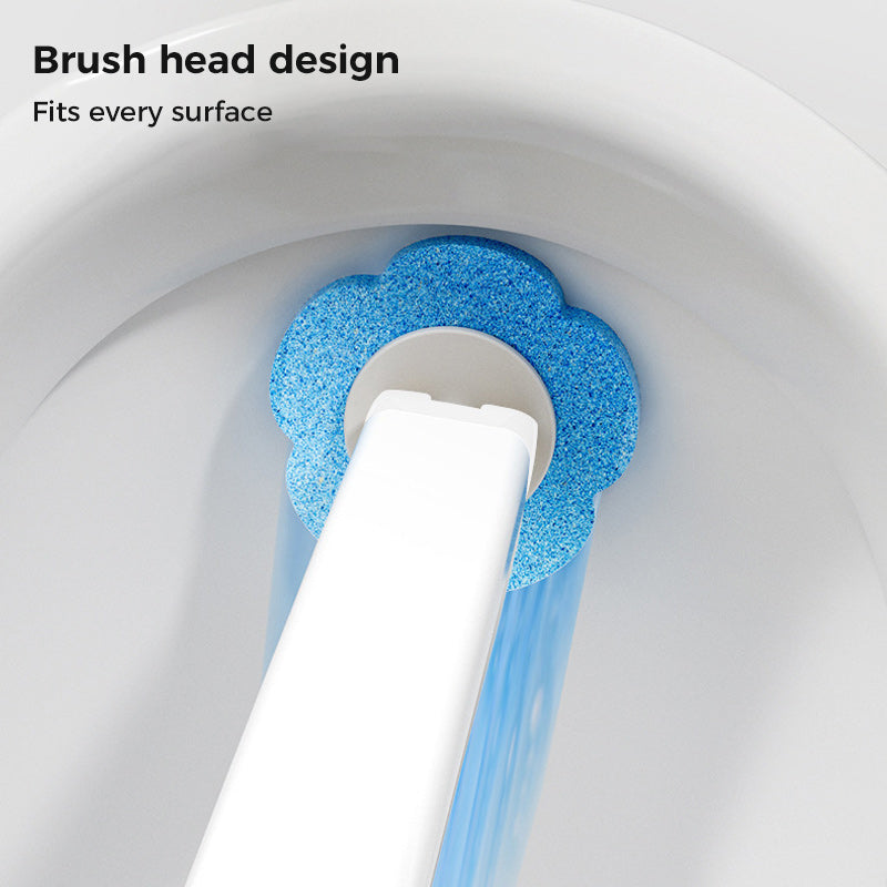 Einweg-Toilettenreinigungssystem. Hygienische Reinigung mit einem Klick, hinterlässt keine Rückstände, einfach in der Anwendung und wegwerfbar.