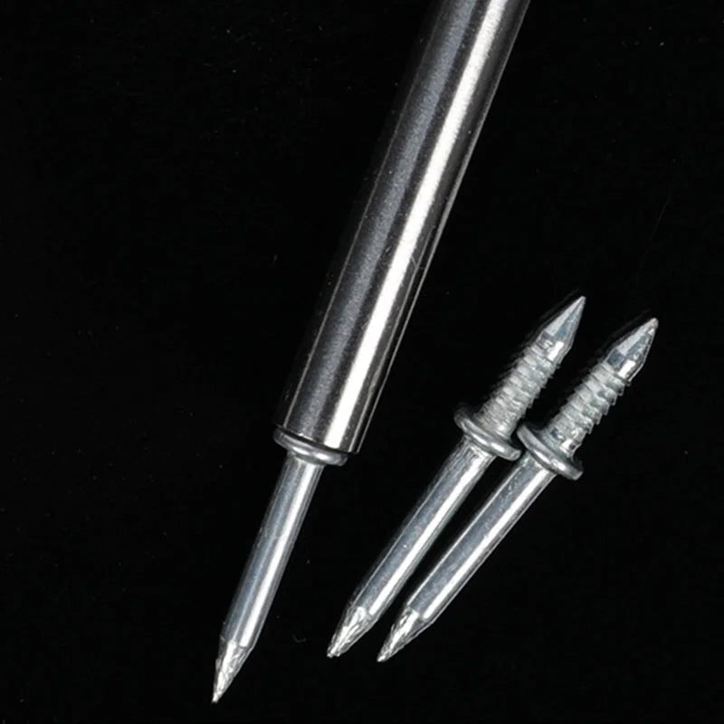 1 Set/100 Stück Nahtloser Nagel mit Gewindegrund zwei Köpfe