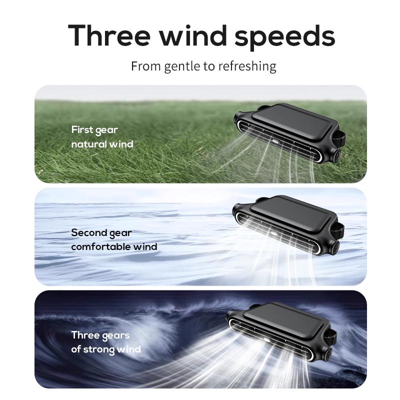 DE 49 % DE RDUCTION Ventilateur pour sige auto BreezGo Ventilateur rechargeable 3 vitesses avec fixation par clip et batterie de 3000 mAh | Recharge USB-C pour voitures, voiturettes de golf et camping-cars