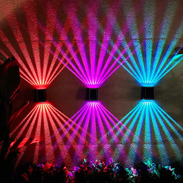 Spot mural solaire tanche 4 LED pour l'extrieur