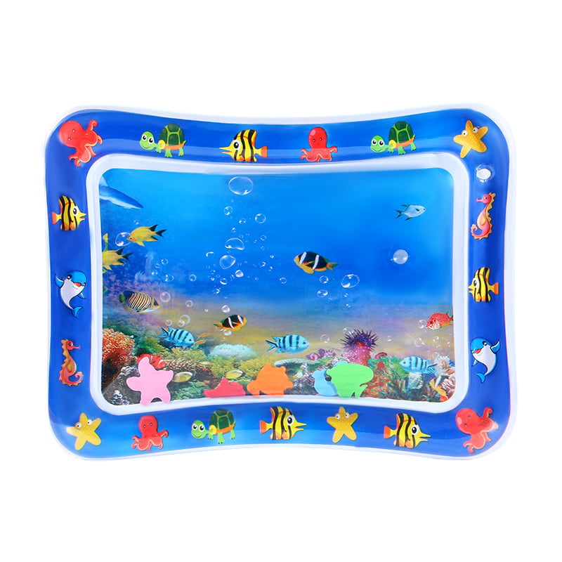 Interaktive Haustier-Wasserspielmatte mit schwimmenden Fischen + Kühlmatte für den Sommer