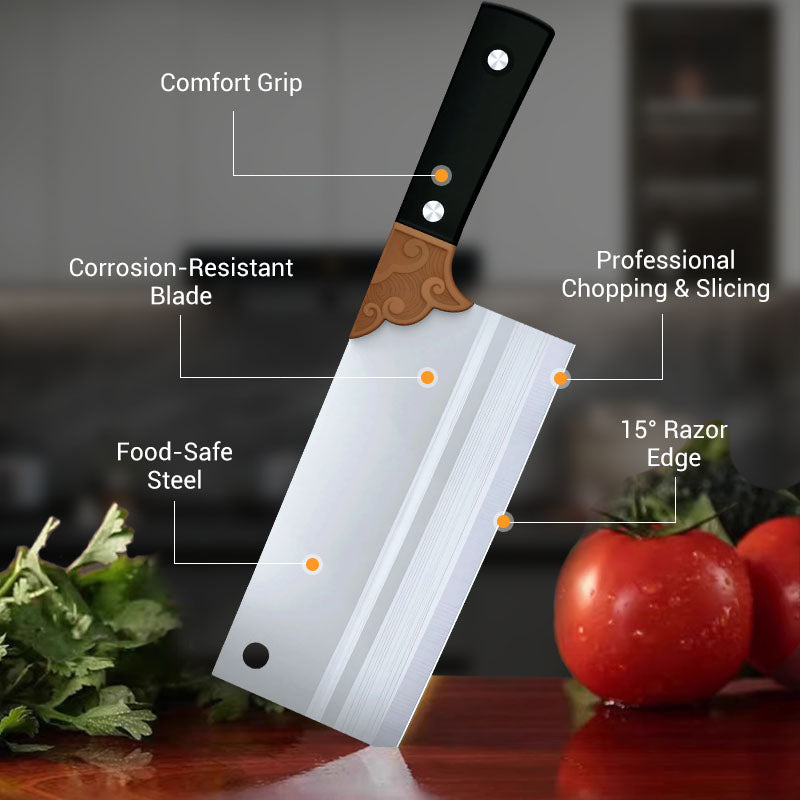 Couteau de cuisine forg, tranchant et durable