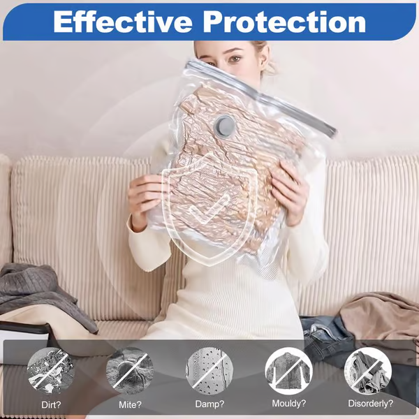 DE RDUCTION OFFRE EXCEPTIONNELLE Lot de 6 sacs de compression pour aspirateur lectrique USB Rangement peu encombrant, fermeture hermtique, rutilisables et durables