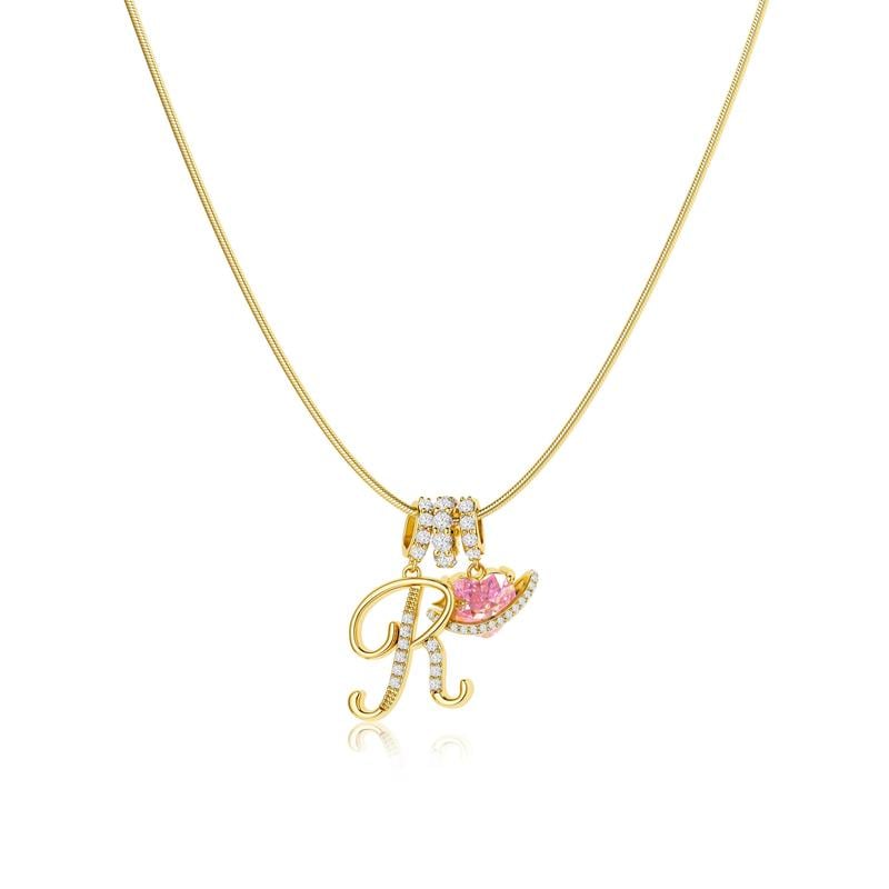 DE RDUCTION Colliers pendentifs 3 rangs avec initiales A-Z | Personnaliss et lgants