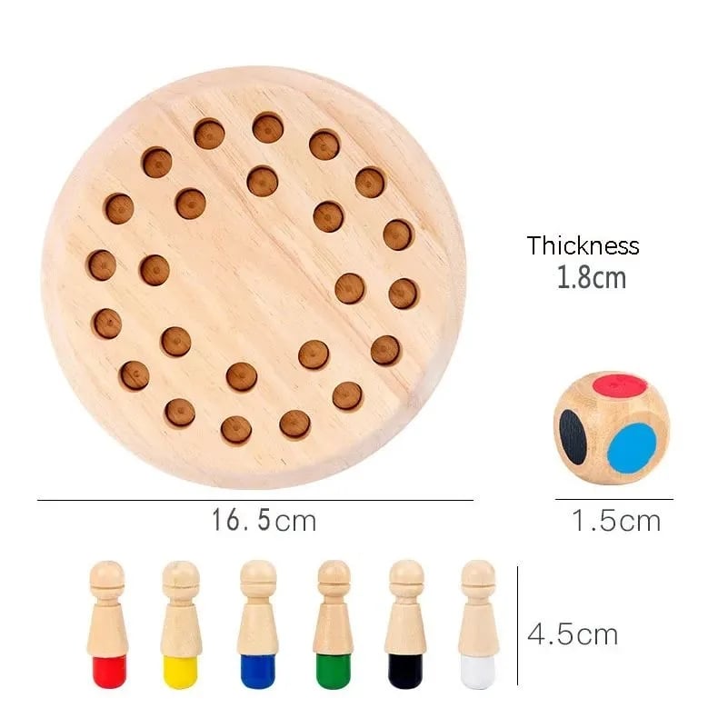 Geschenke für Kinder Holzschachspiel Memory Match Stick