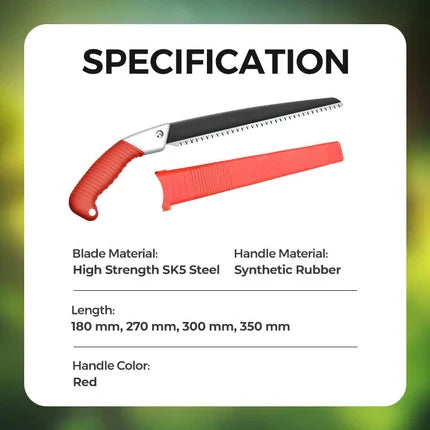 De rduction Scie dlagage universelle en acier SK5 Lame tranchante, poigne ergonomique & fourreau inclus, idale pour tous les arbres