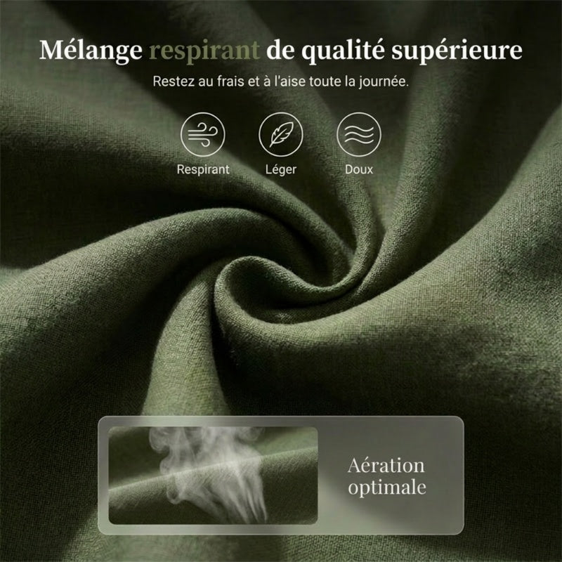 OFFRE LIMITE 50% DE RDUCTION Robe Tunique Indispensable Col V avec Poches Mlange de Coton Doux, Facile dEntretien, Poches des Deux C?ts Un Basique de Garde-Robe pour Printemps, t et Superposition en Automne