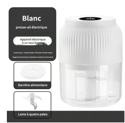Multifunctional cordless electric mini garlic chopper