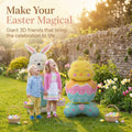 DE RDUCTION Ballons 3D sur Pied pour Paques Gants Lapin/Carotte/Poussin/?uf Dcoration Festive, Gonflage l'Air & Parfait pour Enfants/Jardin