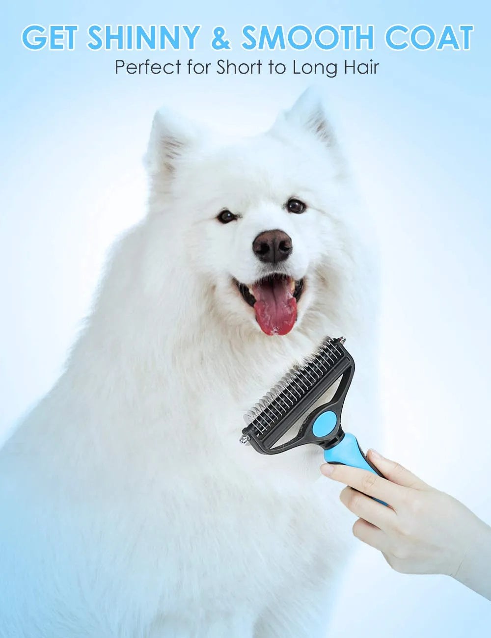 Professionelles Pflege-Tool zum Entfilzen von Hunde- und Katzenhaaren