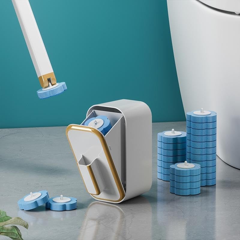 PLUS DE 50 000 UNITS VENDUES Ensemble innovant de brosses de toilettes jetables fixation murale