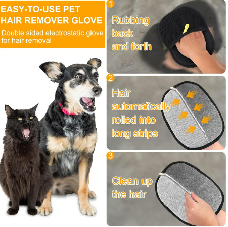 Antistatische Handschuhe zur Tierhaarentfernung