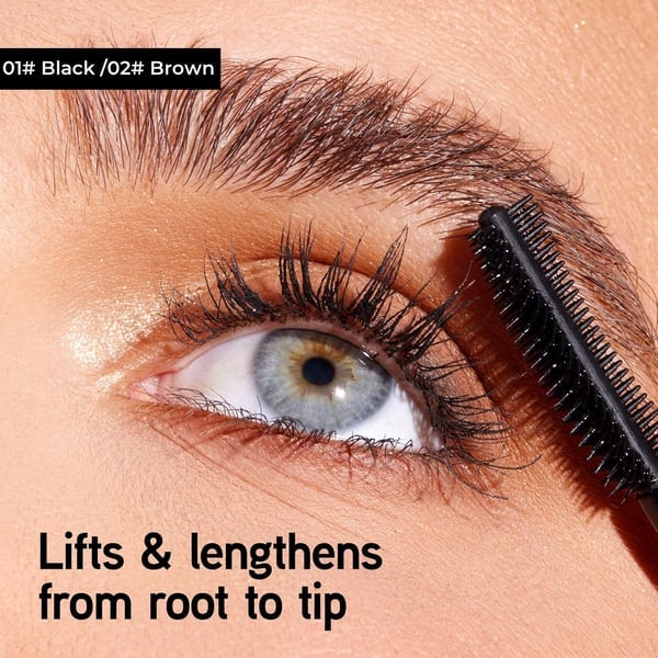 Mascara Toucher Tubing duo noir et marron pour le maquillage des cils
