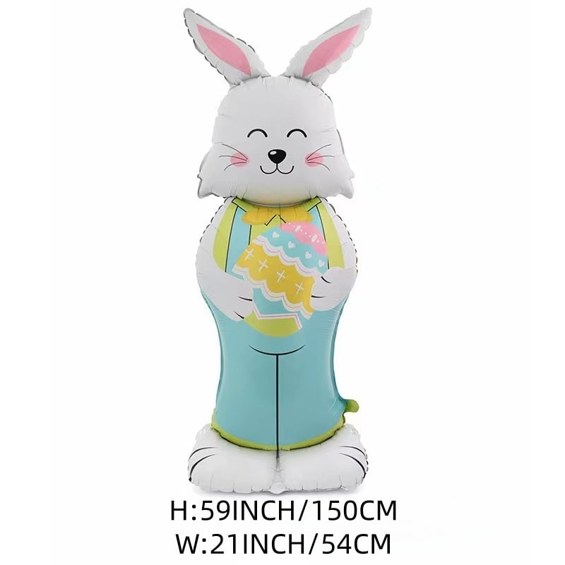DE RDUCTION Ballons 3D sur Pied pour Paques Gants Lapin/Carotte/Poussin/?uf Dcoration Festive, Gonflage l'Air & Parfait pour Enfants/Jardin