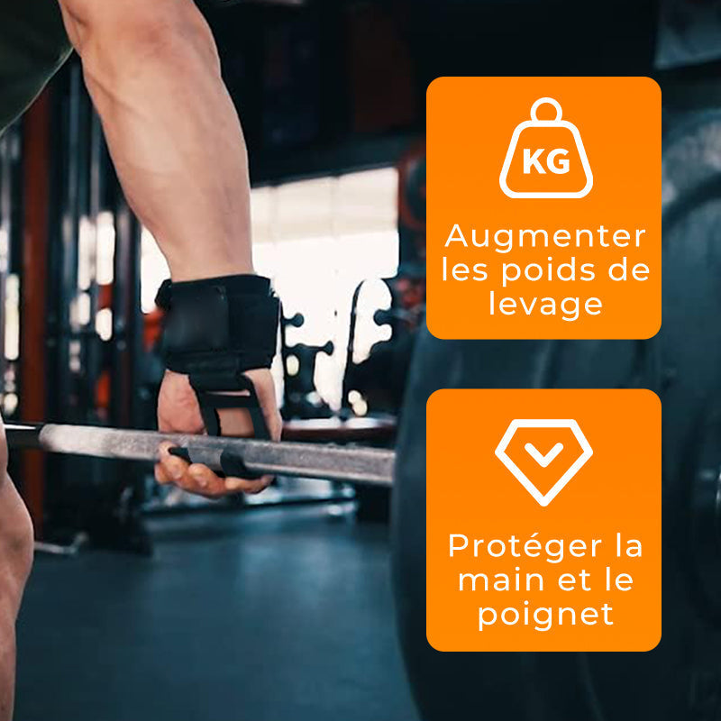 Rduction limite 49% Sangles de Poignet Robustes Crochets pour Haltrophilie