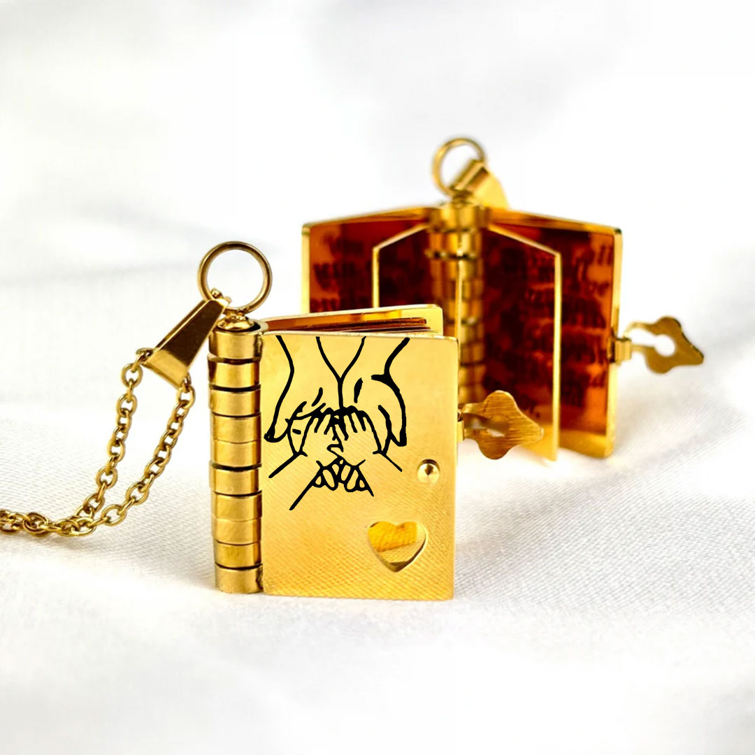 Collier de livre My Little Star pour fille, cadeau d'anniversaire et de remise de dipl?me, bijoux d'amour