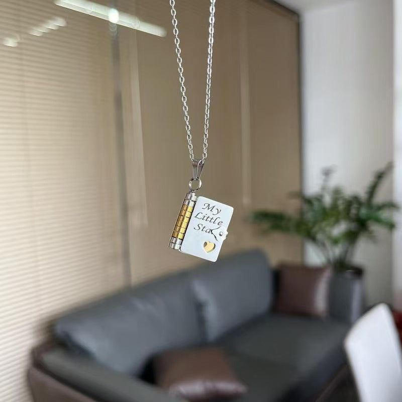 Collier de livre My Little Star pour fille, cadeau d'anniversaire et de remise de dipl?me, bijoux d'amour
