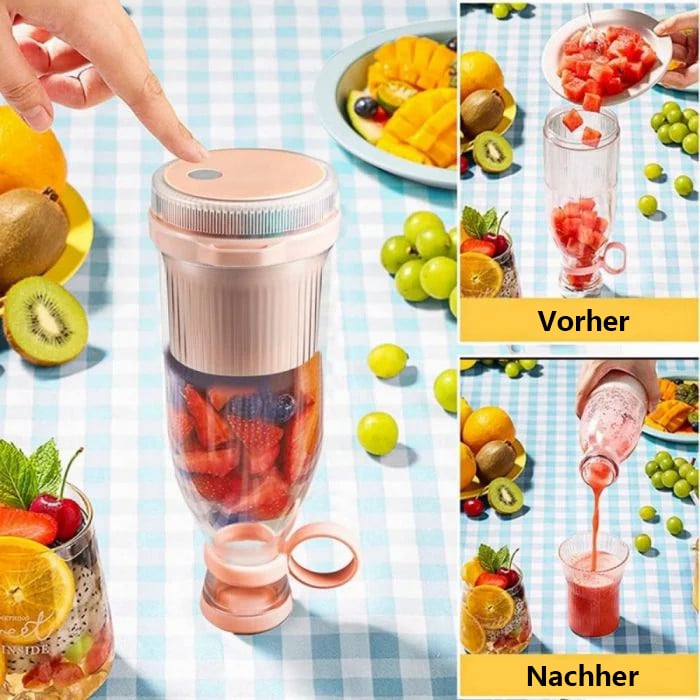 Der Bestseller tragbarer Entsafter von De Rduction | Genießen Sie frischen Saft jederzeit und überall