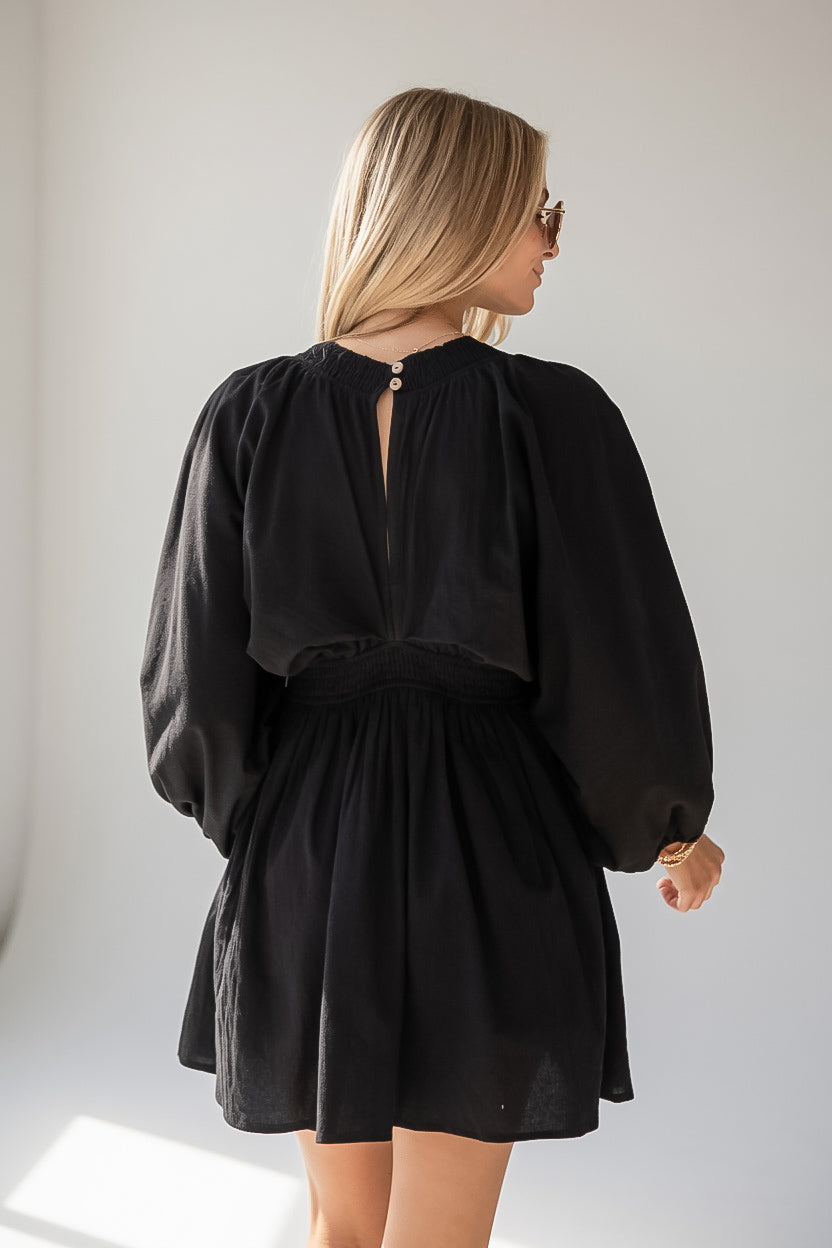 In My Element Smocked Waist Mini Dress