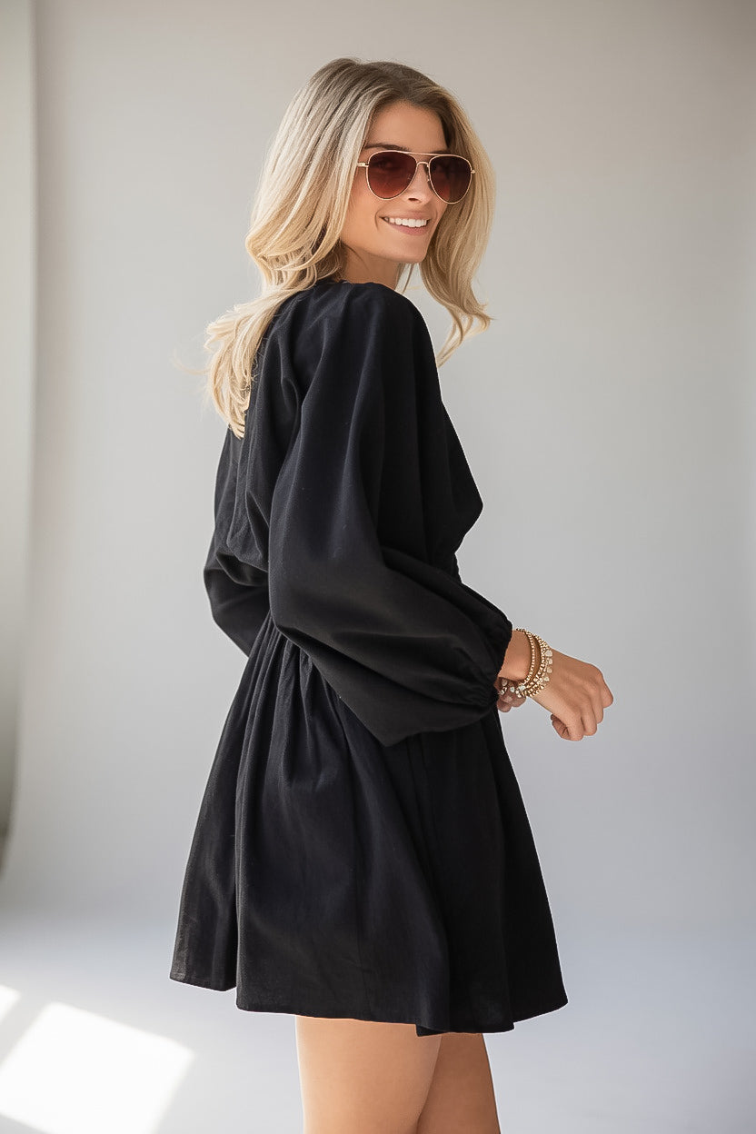 In My Element Smocked Waist Mini Dress