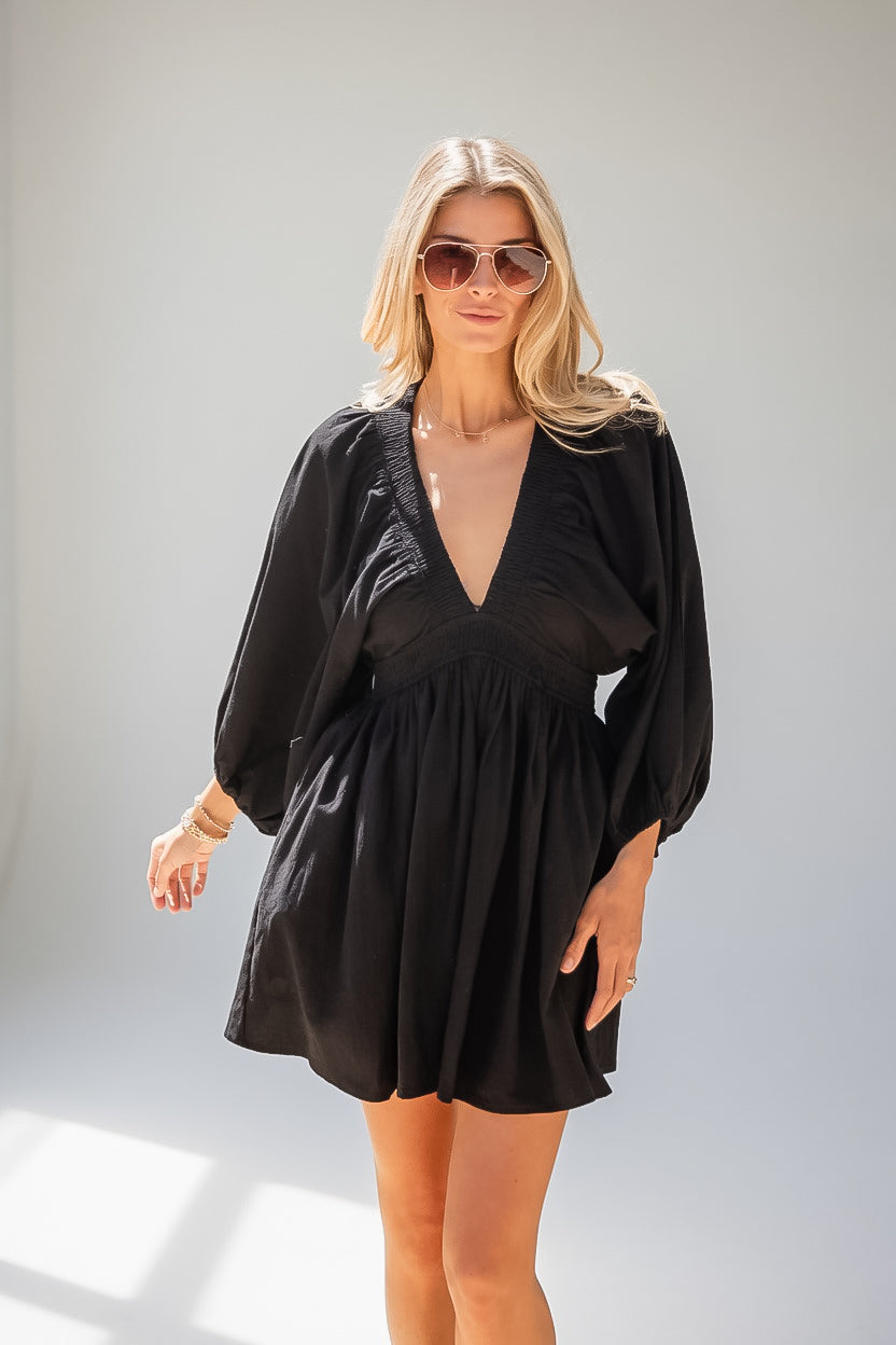 In My Element Smocked Waist Mini Dress