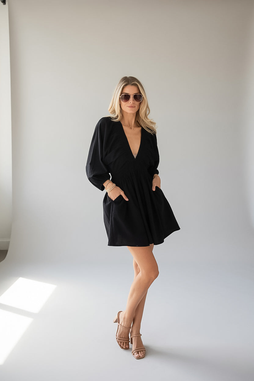 In My Element Smocked Waist Mini Dress