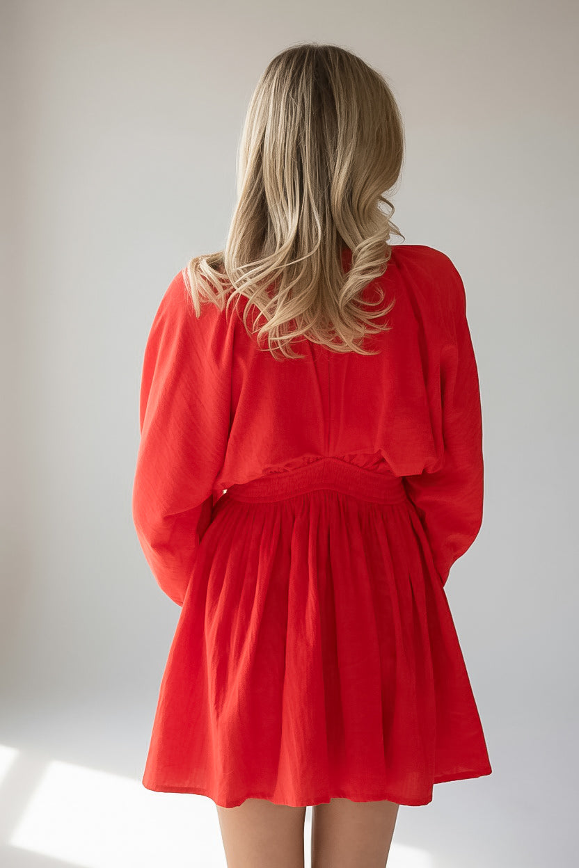 In My Element Smocked Waist Mini Dress