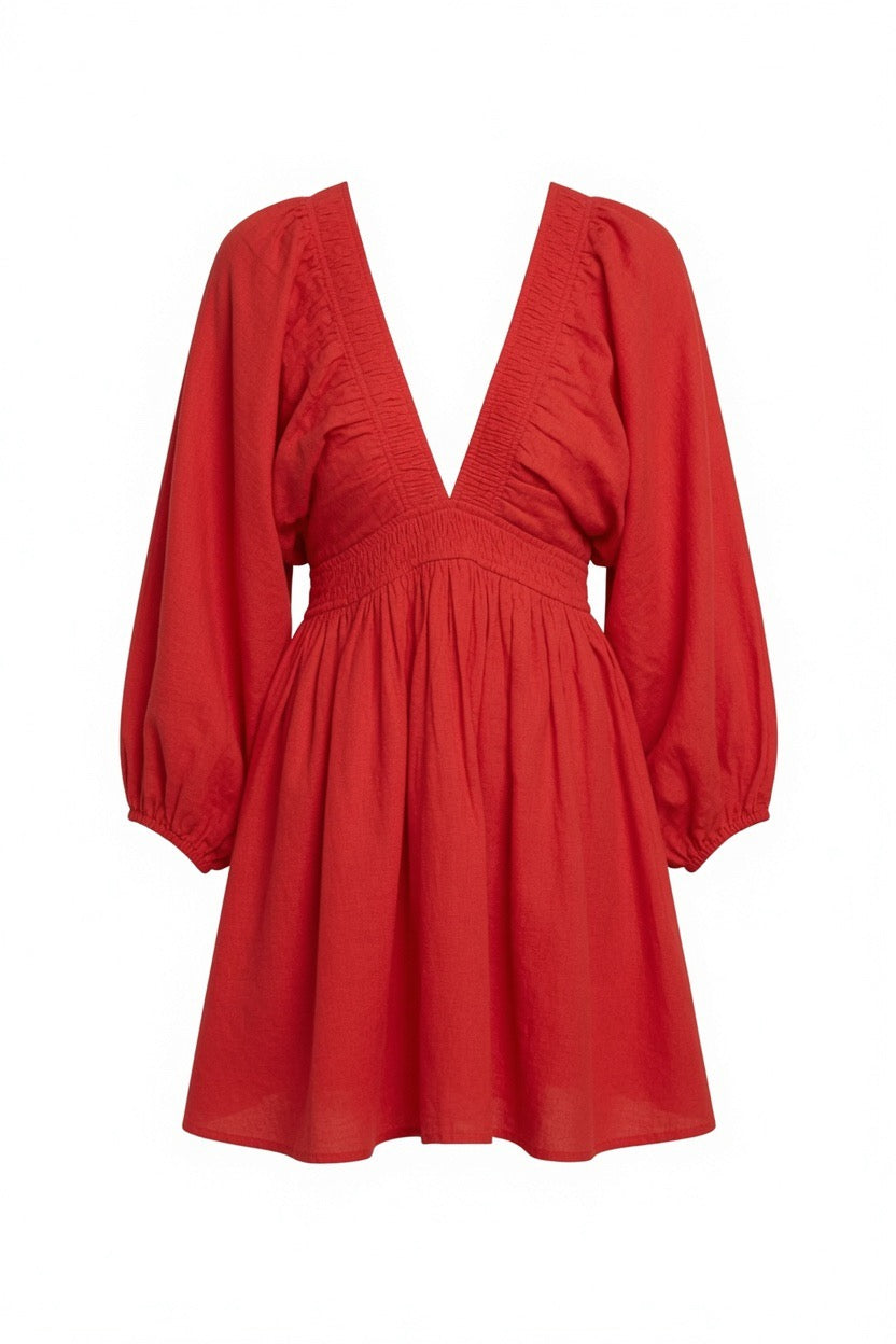 In My Element Smocked Waist Mini Dress