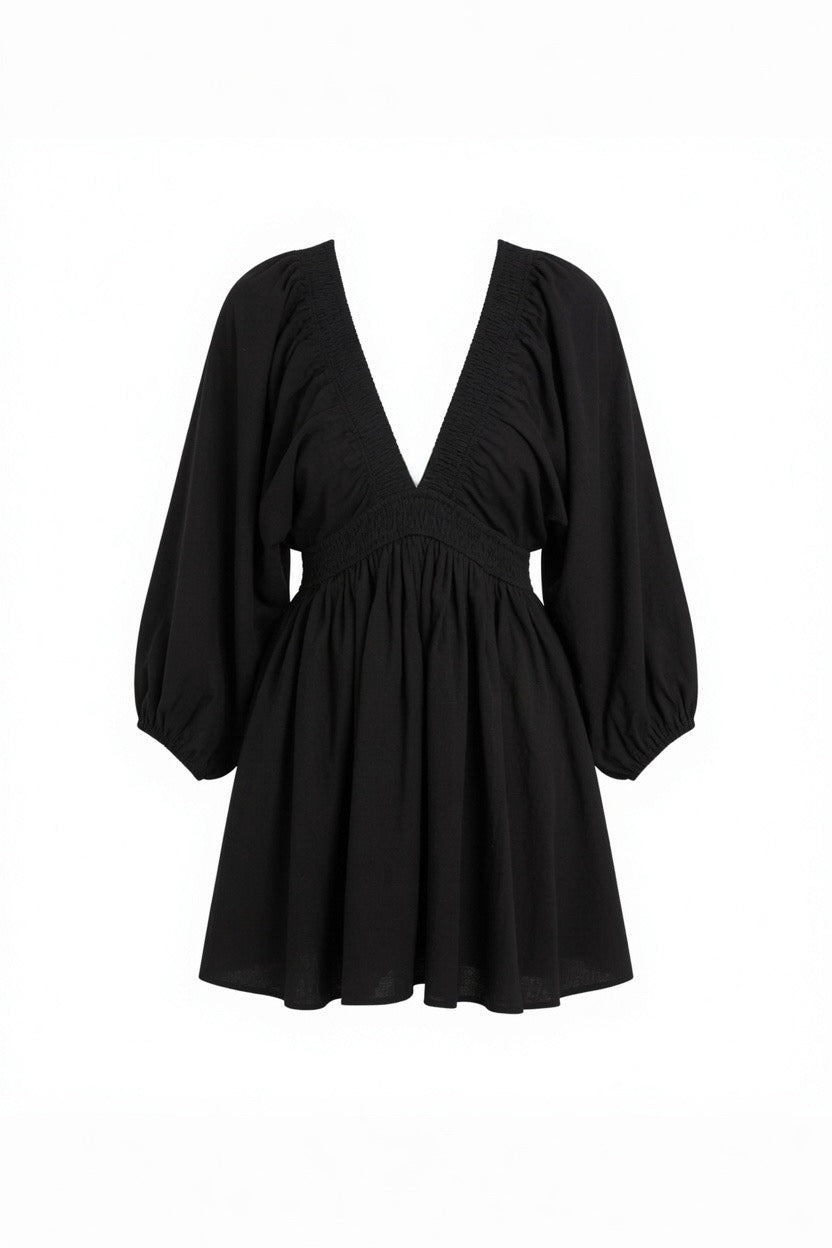 In My Element Smocked Waist Mini Dress