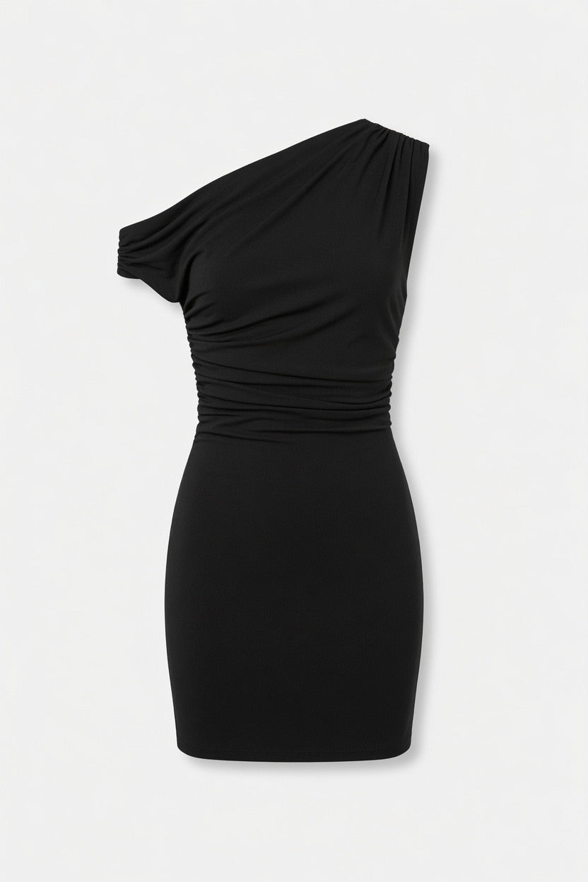 Rüschenärmelloses Mini-Trägerkleid